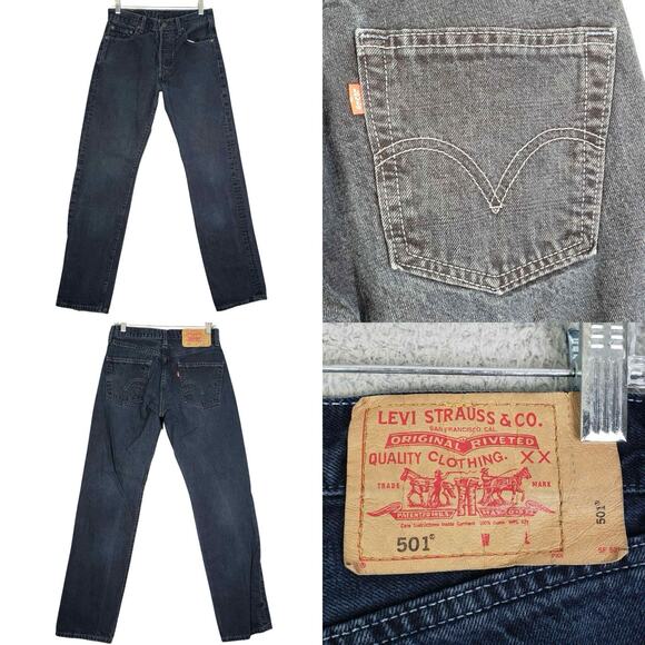 VTG 90's Levi's XX 501 Button Fly Jeans Men’s Size 29x32 Made in USA Flaw - Picture 1 of 11